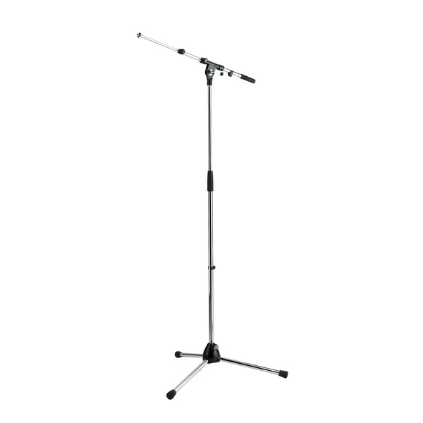K&M extendable topline boom microphone stand - Nickel