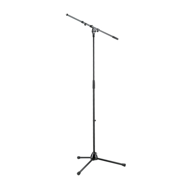 K&M extendable topline boom microphone stand - Black