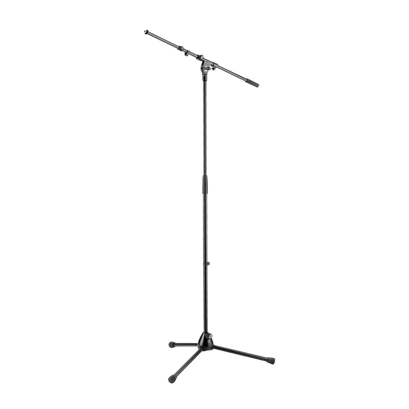K&M extendable topline boom microphone stand - Black