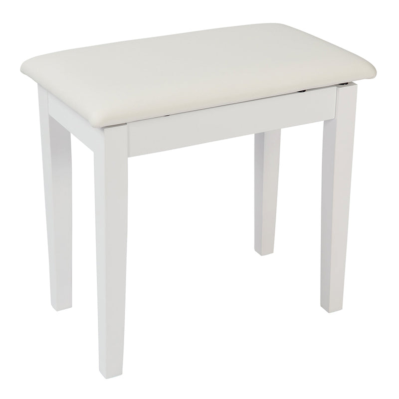 Kinsman Piano Bench with Storage - Satin white