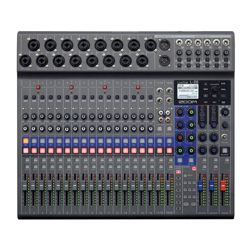 Zoom Livetrak L-20 digital mixer and recorder