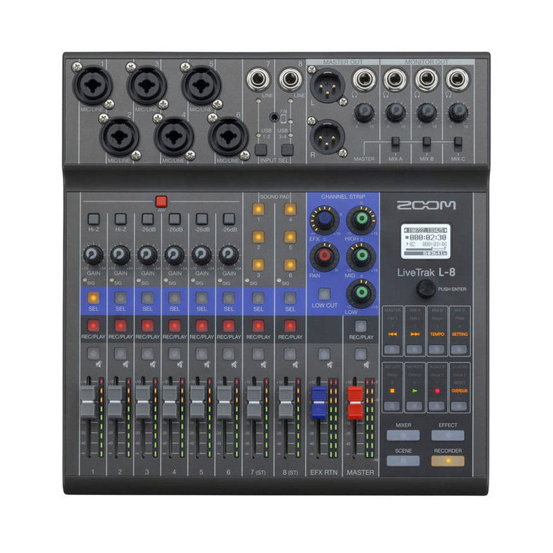 Zoom Livetrak L-8 digital mixer and recorder