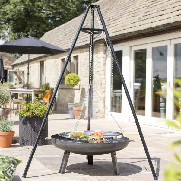 Tripod with Hanging Grill