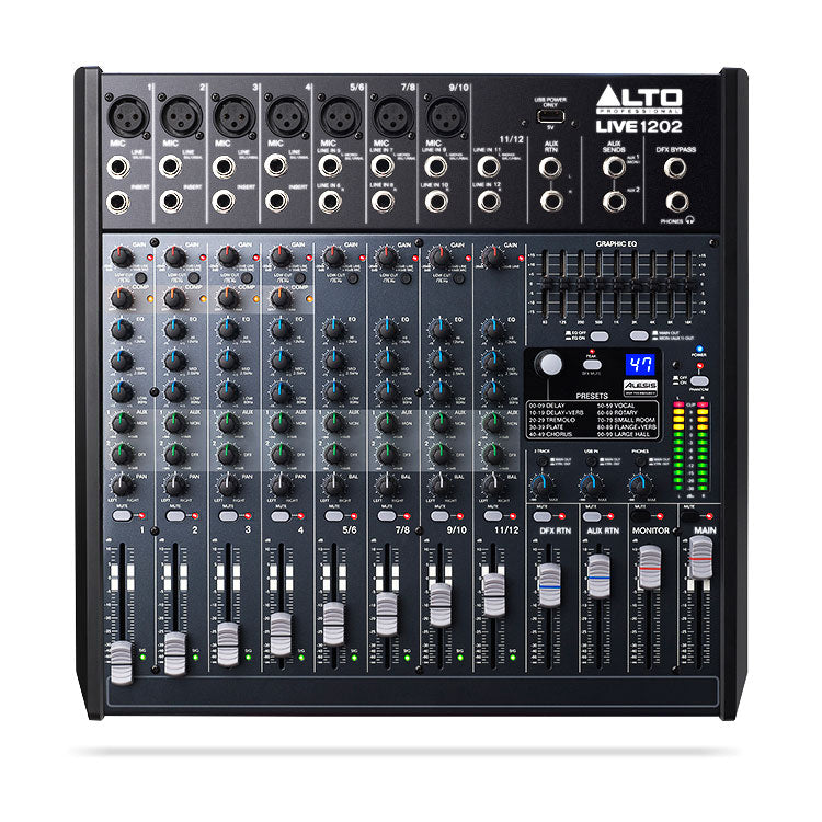 Alto Live 1202 professional 12-channel mixer