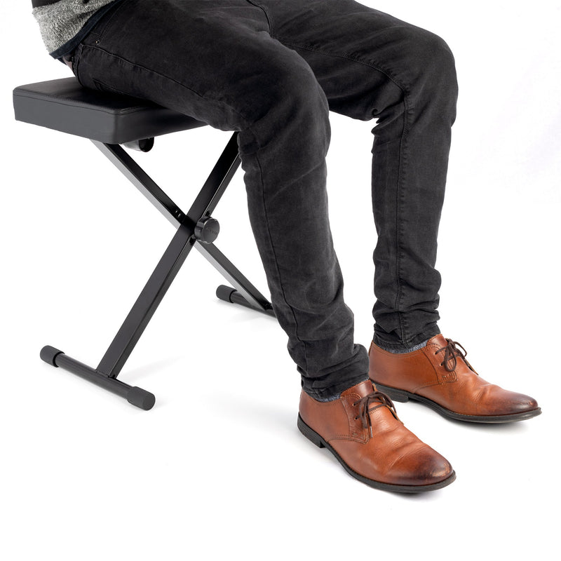 Opus Height Adjustable Keyboard Bench With Extra Padded Seat