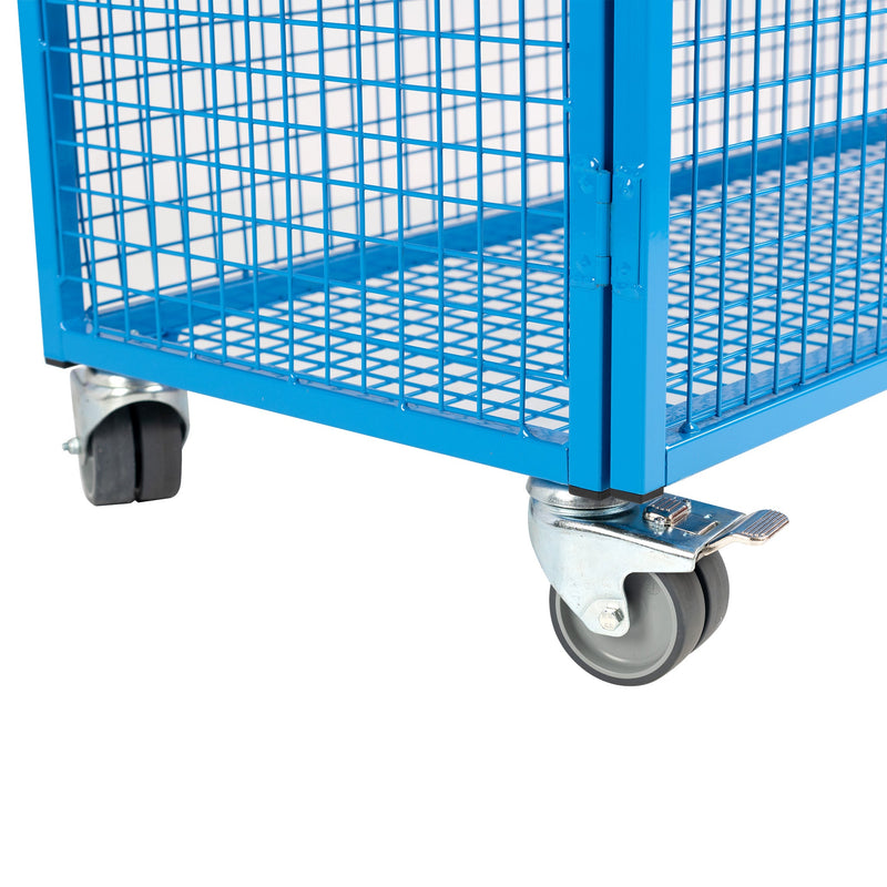 Educational Aids lockable mobile instrument trolley - Blue