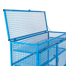 Educational Aids lockable mobile instrument trolley - Blue