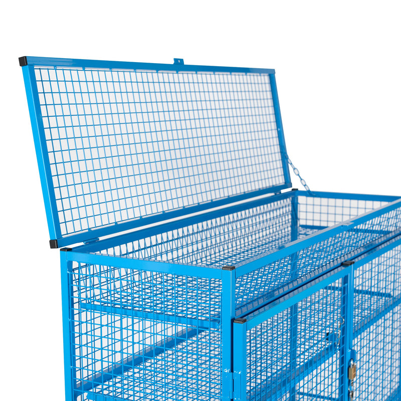 Educational Aids lockable mobile instrument trolley - Blue