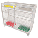 Educational Aids lockable mobile instrument trolley - Cream