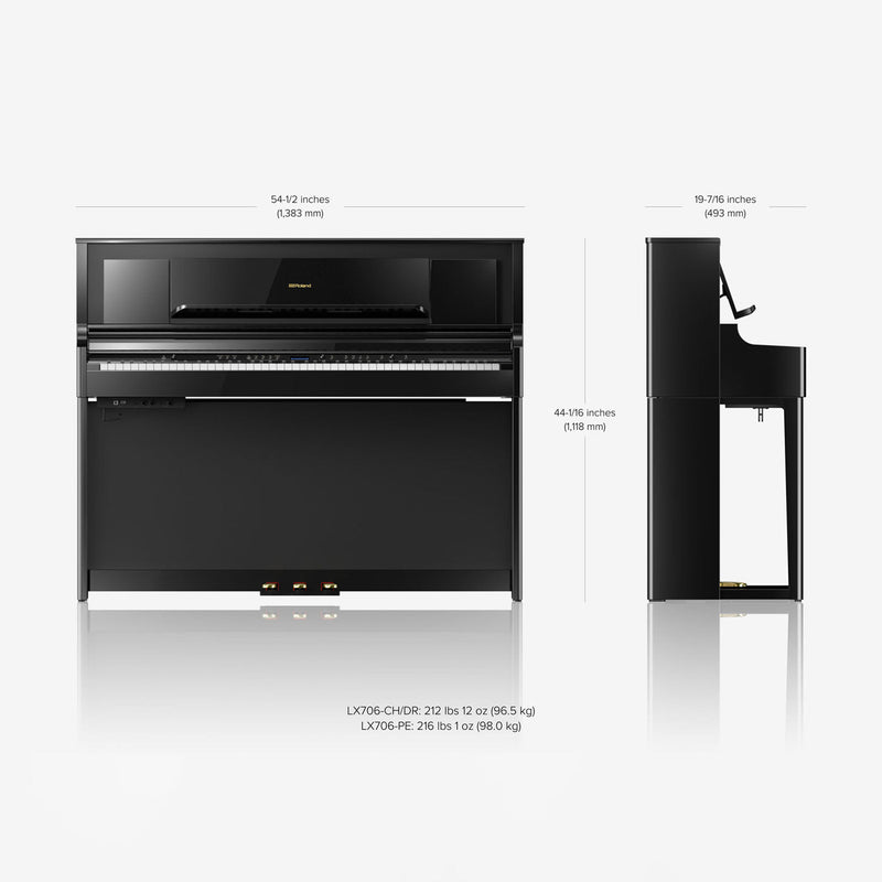 Roland LX706 digital piano - Dark rosewood