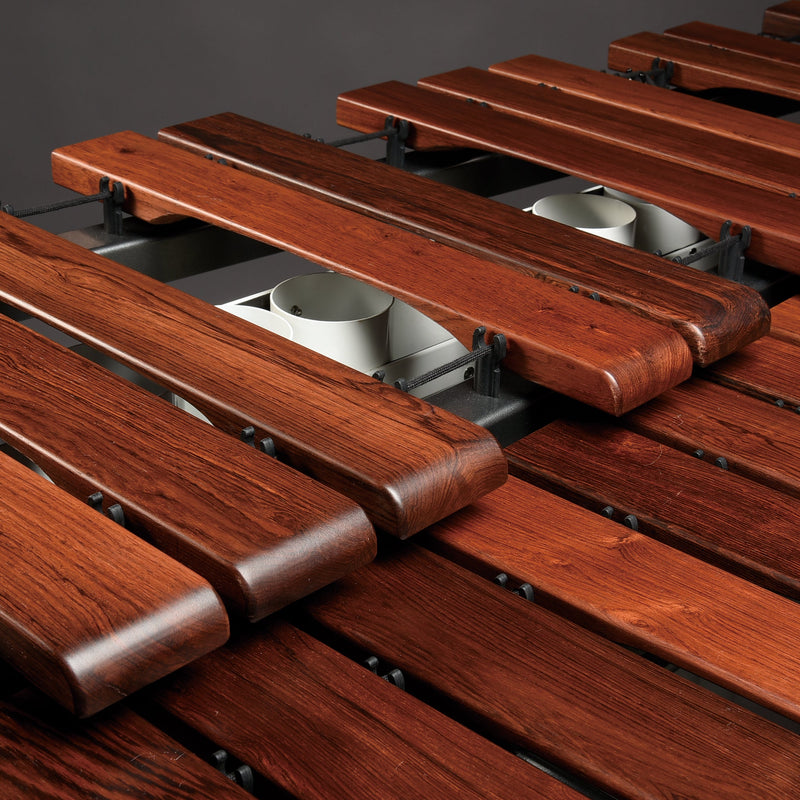 Majestic Reflection 5 octave rosewood bar marimba - White resonators