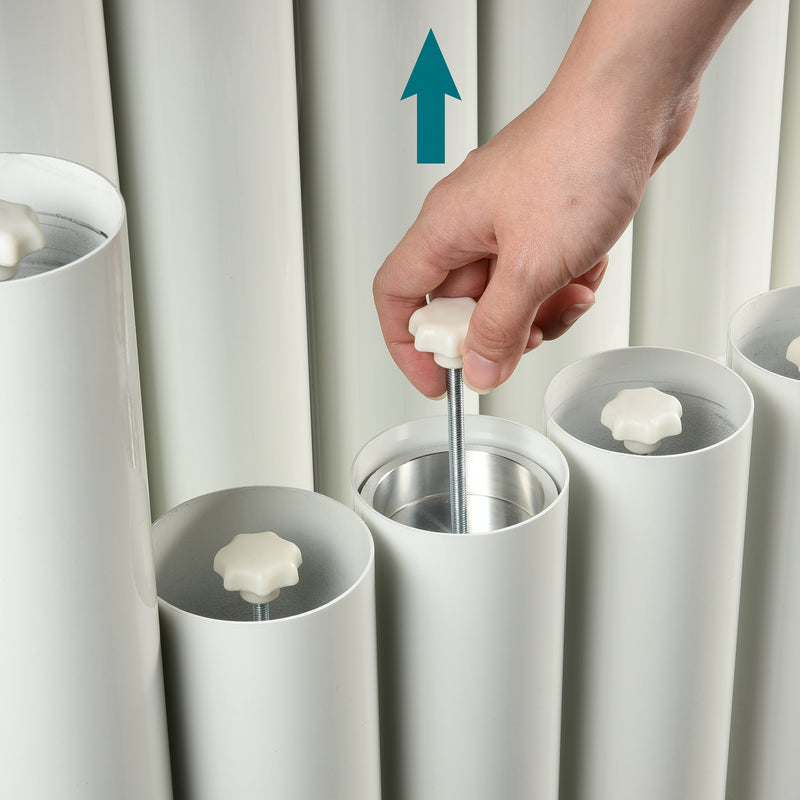 Majestic Reflection 5 octave rosewood bar marimba - White resonators