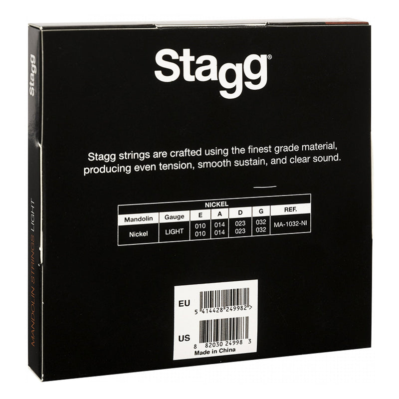 Stagg Entry Level Mandolin String Set - Nickel