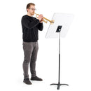 Manhasset clear acoustic shield sound deflector stand