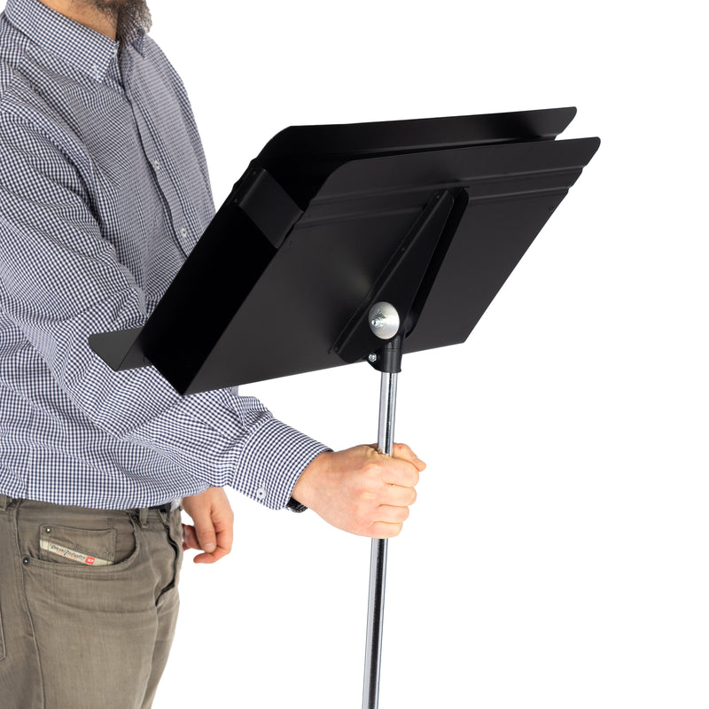 Manhasset Director Music Stand - Double Layer Desk For Book Storage