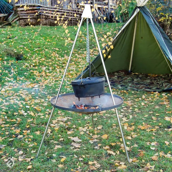 Tripod, Hat & Chains for Portable Fire Pit