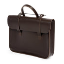 Oxford Traditional leather music case - Chocolate brown