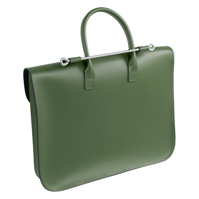Oxford Traditional leather music case - Dark green
