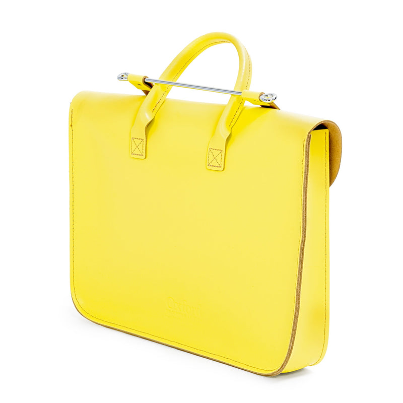 Oxford Traditional leather music case - Lemon