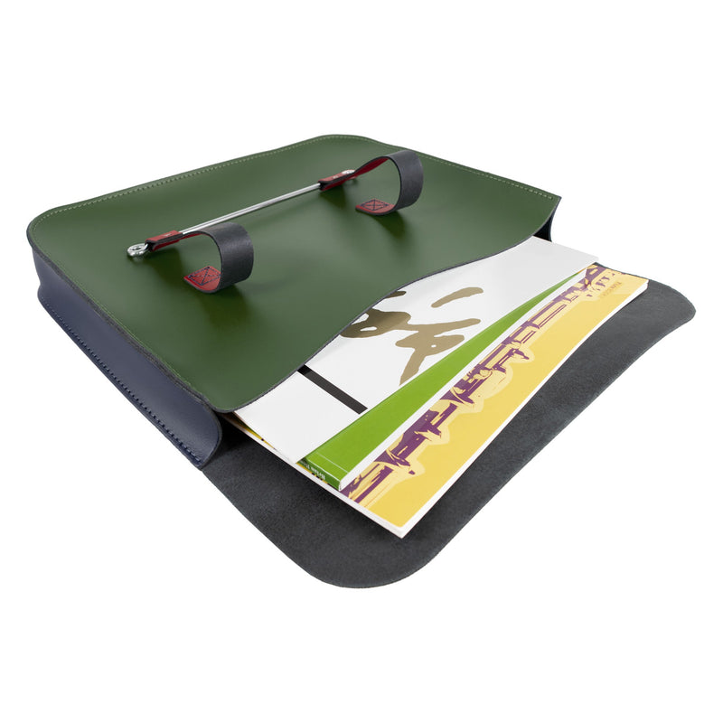 Oxford Traditional leather music case - Mixed (colours may vary)