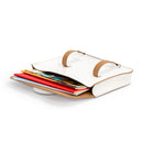 Oxford Traditional leather music case - Dark burgundy