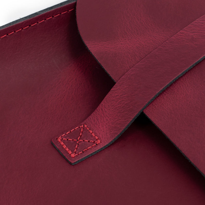 Oxford Traditional leather premium music case - Bordeaux