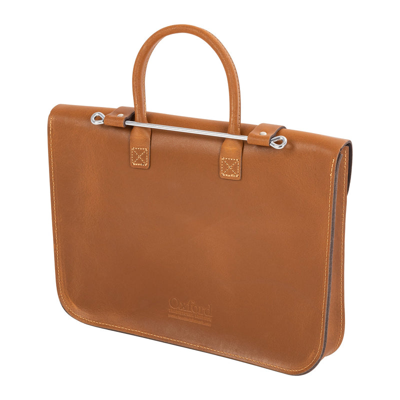 Oxford Traditional leather premium music case - Antique oak