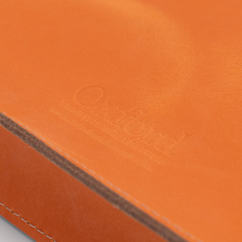 Oxford Traditional leather premium music case - Orange