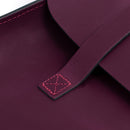 Oxford Traditional leather premium music case - Plum