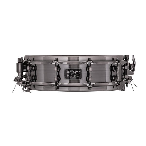Majestic Concert Black aluminium concert snare drum - 14"x4"