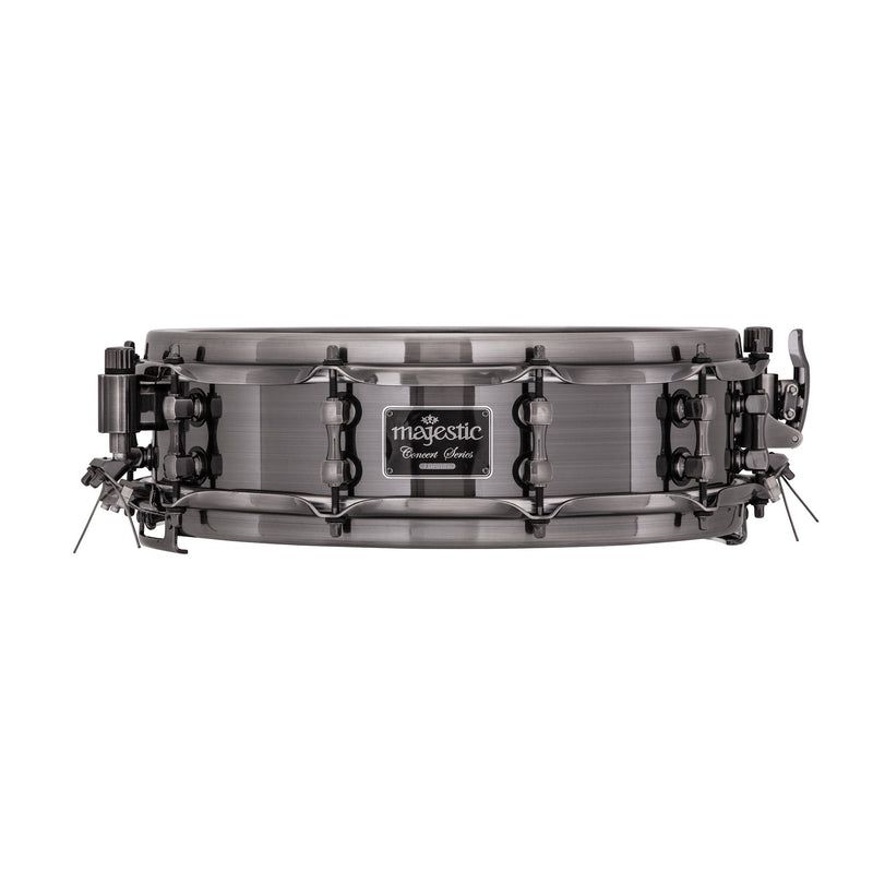 Majestic Concert Black aluminium concert snare drum - 14"x4"