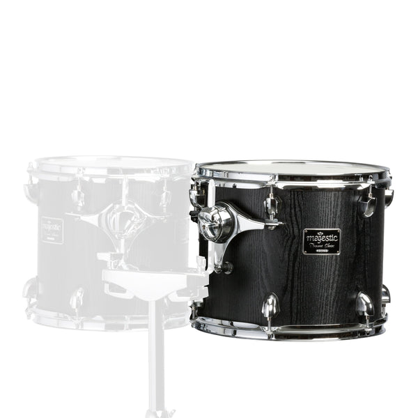 Majestic Concert Black double headed concert tom - 15"x14"