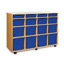 Monarch 16 combination tray storage unit - Blue