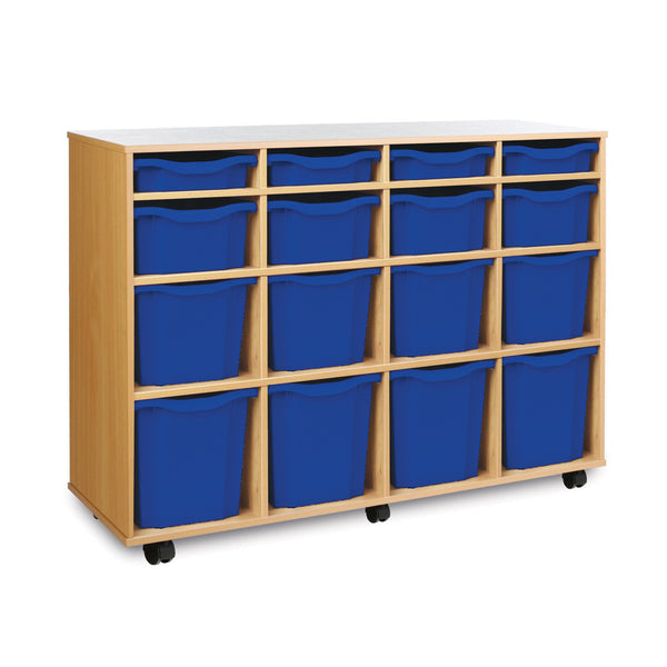 Monarch 16 combination tray storage unit - Blue