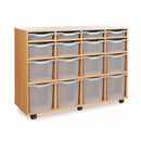 Monarch 16 combination tray storage unit - Transparent