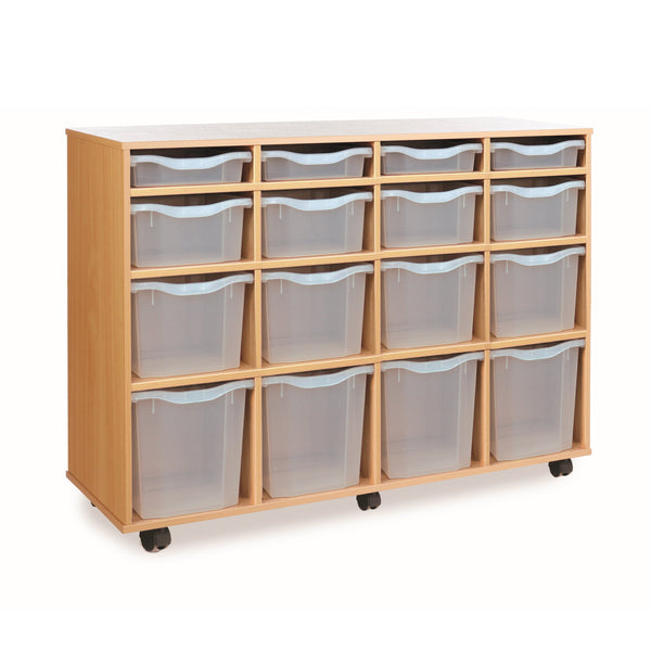 Monarch 16 combination tray storage unit - Transparent