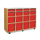 Monarch 16 combination tray storage unit - Red