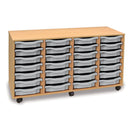 Monarch 28 single tray storage unit (4 x 7) - Light grey