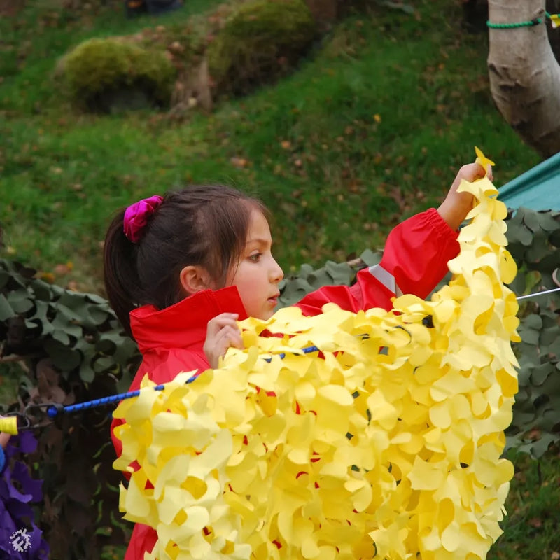 Fire Retardant Camo Netting - 3m x 2m (Yellow)