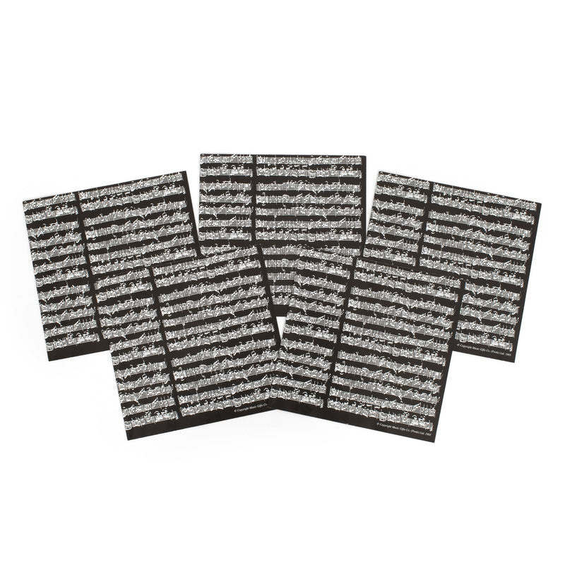 Bach manuscript gift wrapping paper - pack of 5 sheets