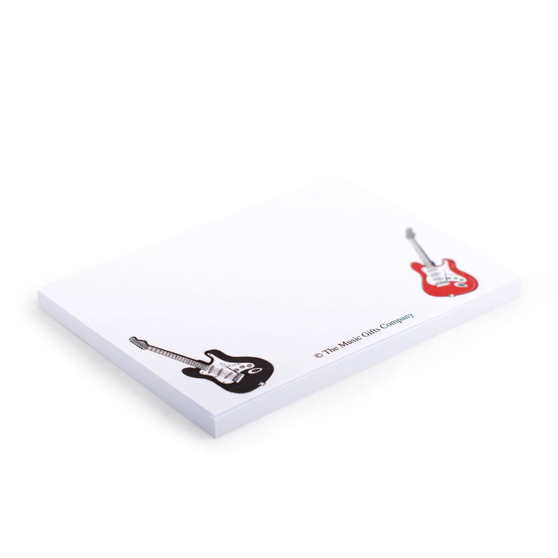 Sticky Notes with electric guitars design