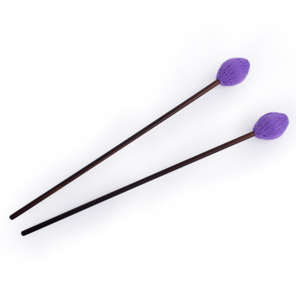 Percussion Workshop Vibraphone / marimba beaters pair - 4cm purple wool head ‚Äì soft