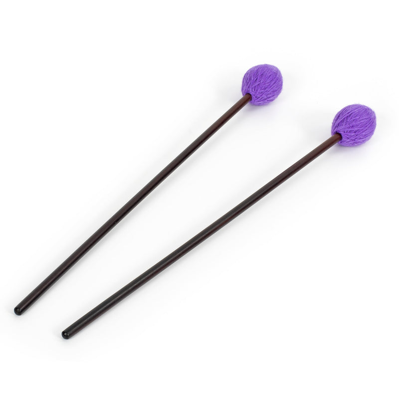 Percussion Workshop Vibraphone / marimba beaters pair - 4cm purple wool head ‚Äì soft