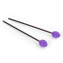 Percussion Workshop Vibraphone / marimba beaters pair - 4cm purple wool head ‚Äì soft