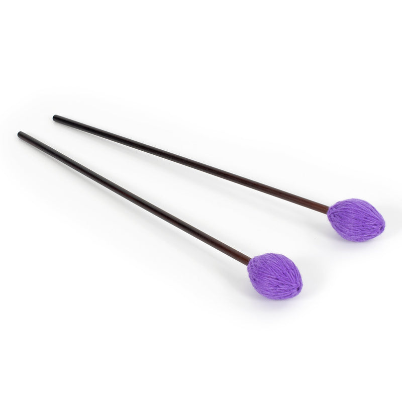 Percussion Workshop Vibraphone / marimba beaters pair - 4cm purple wool head ‚Äì soft