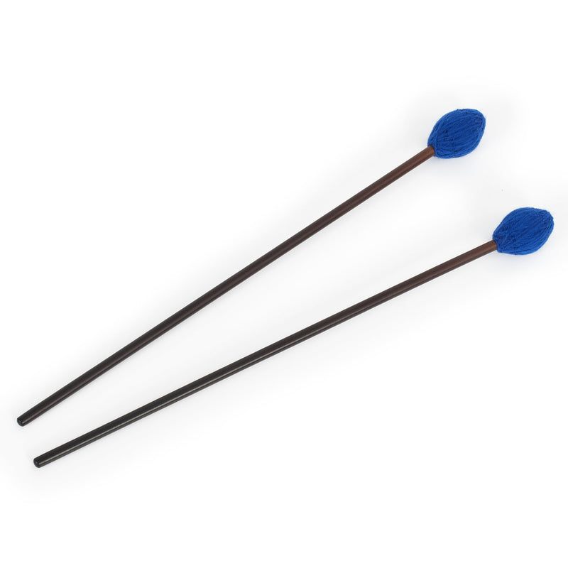 Percussion Workshop Vibraphone / marimba beaters pair - 3.3cm blue wool head ‚Äì medium