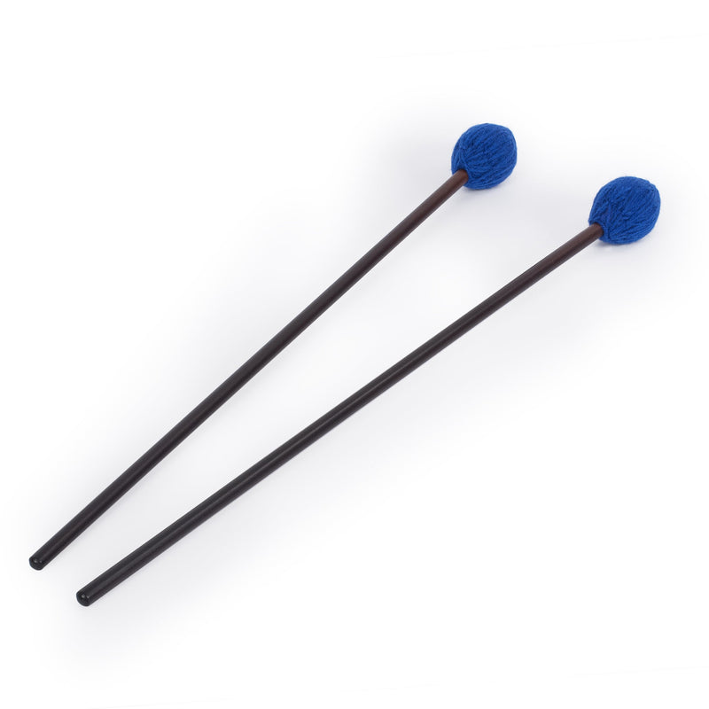 Percussion Workshop Vibraphone / marimba beaters pair - 3.3cm blue wool head ‚Äì medium