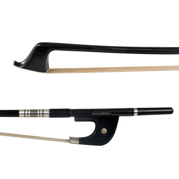 MMX Carbon composite German 3/4 double bass bow with ebony frog