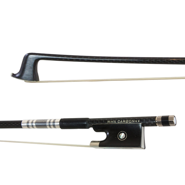 MMX Carbon composite violin bow with ebony frog - 1/2 size