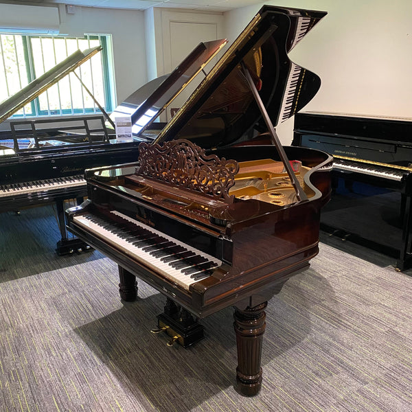 Restored Steinway Model A grand piano in polished rosewood